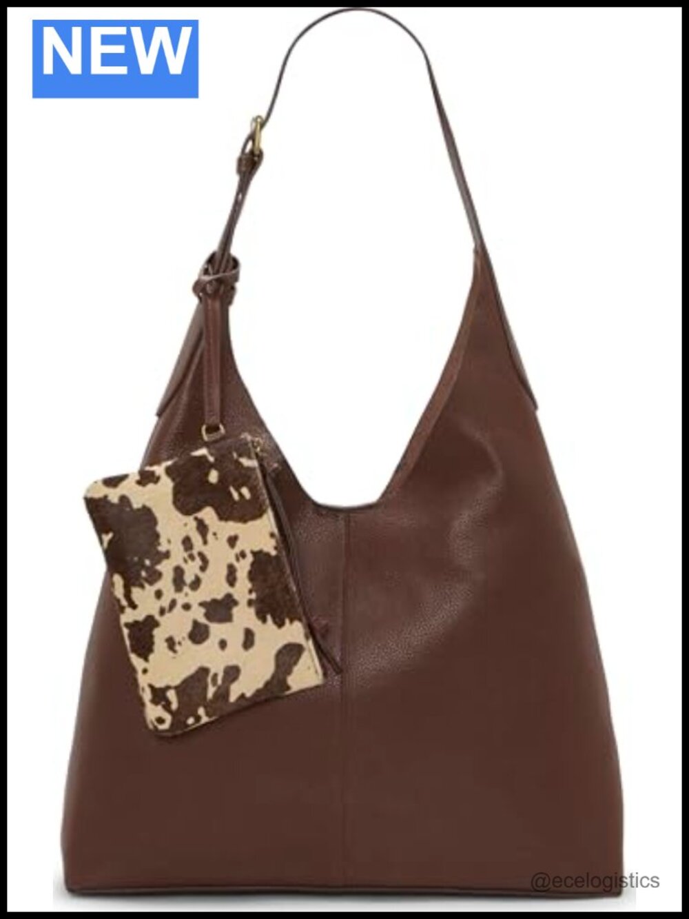 Lucky Brand Anny Large Hobo Bag 100% Leather Shoulder Bag
